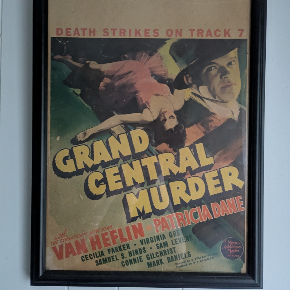 Vintage Movie Poster - Grand Central Murder
